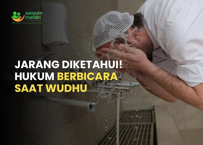 hukum berbicara saat wudhu